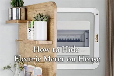 hding electrical meter box|hiding electric meter in hallway.